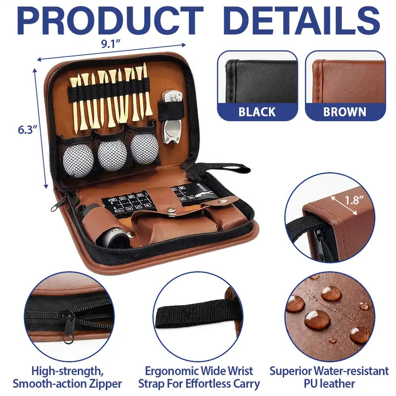 Gift For Men,Gift For Father,Gift For Grandpa,Golf,Sport Dad,Grandpa's Hobby,Dad's Hobby,Gift For Husband,Gift For Couples,Custom Photo,Non-Eng,Photo - Pencil Sketch (Bold),Adorable - Custom Photo Best Dad Grandpa By Par For Golfers Pencil Sketch - Personalized Leather Golf Bag