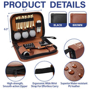 Gift For Men,Gift For Father,Gift For Grandpa,Golf,Sport Dad,Grandpa's Hobby,Dad's Hobby,Gift For Husband,Gift For Couples,Non-Eng,Icon,Adorable - Best Dad Grandpa By Par For Golf Lovers - Personalized Leather Golf Bag