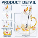 Birth Flower Grandma's Garden - Personalized Glass Flower Tea Cup