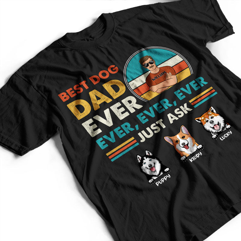 Meilleur papa chien de tous les temps - Cadeau pour papa - T-shirt personnalisé