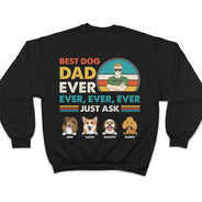 Meilleur papa chien de tous les temps - Cadeau pour papa - T-shirt personnalisé
