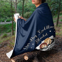 Couverture polaire personnalisée pour couple amoureux des animaux