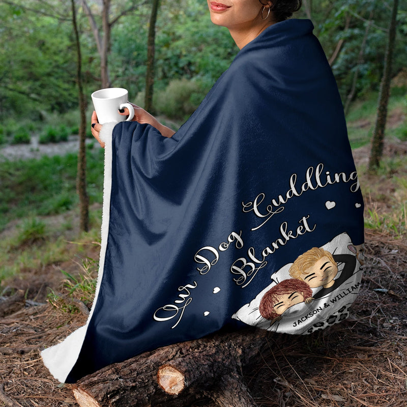 Couverture polaire personnalisée pour couple amoureux des animaux