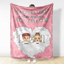 You Fart In Bed - Gift For Couples - Personalized Custom Fleece Blanket