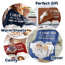 You Fart In Bed - Gift For Couples - Personalized Custom Fleece Blanket