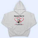 Promoted To Grandpa Grandma - Gift For Grandparents - Personalized Custom T Shirt