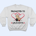 Promoted To Grandpa Grandma - Gift For Grandparents - Personalized Custom T Shirt