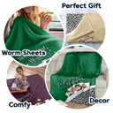 Couverture douillette Couple Chibi Toi, Moi et les Enfants - Cadeau pour Famille, Couple - Couverture Polaire Personnalisée