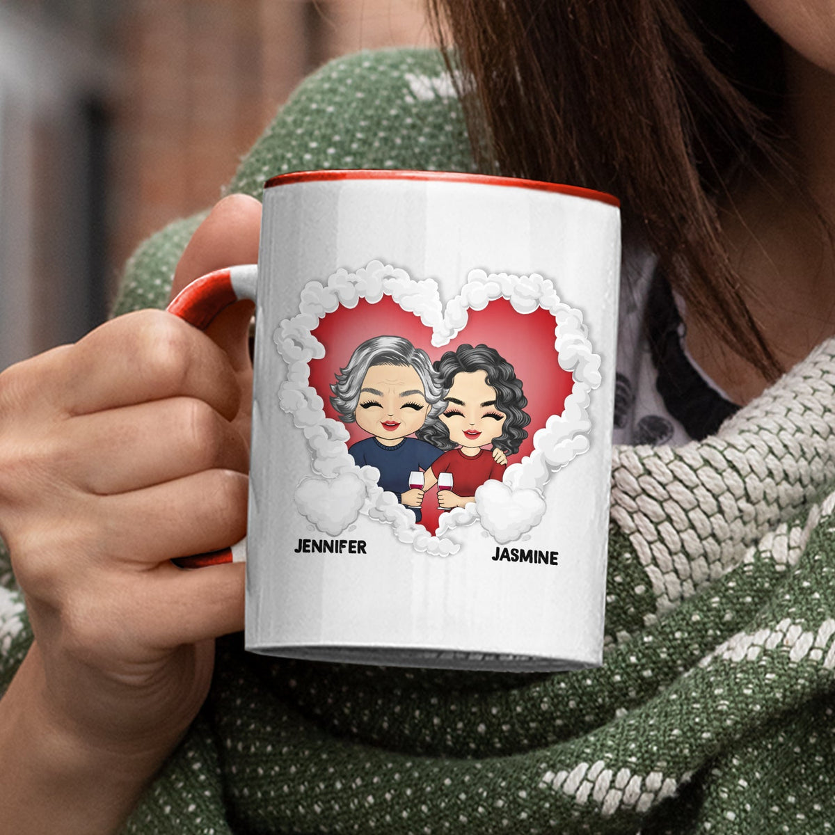 Your Other Kids - Gift For Mother - Personalized Custom Accent Mug