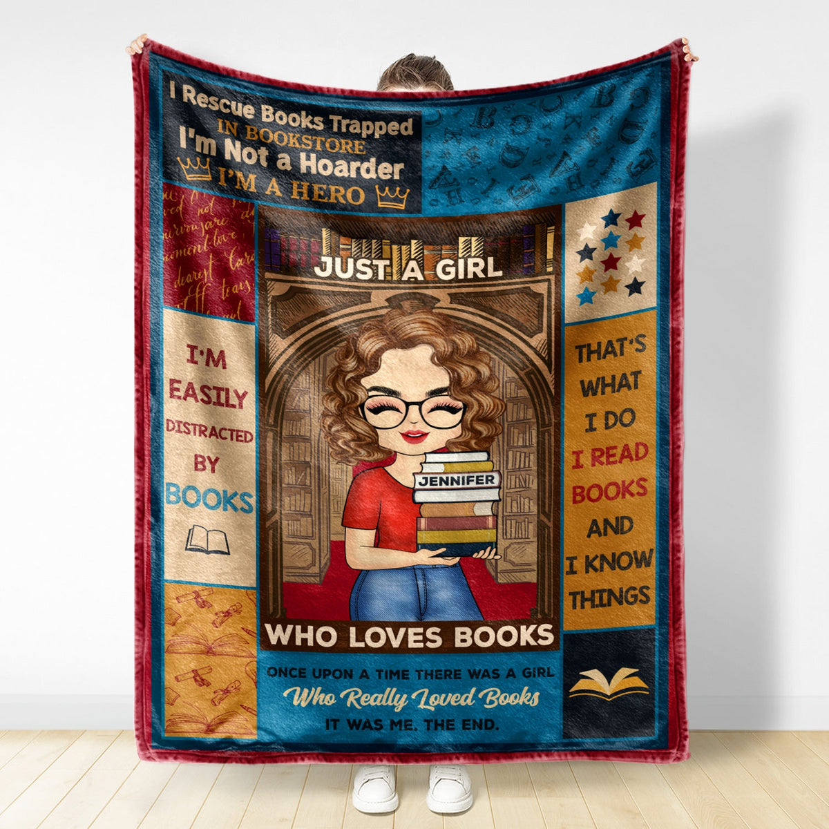 Je ne suis pas un collectionneur - Cadeau pour les amoureux des livres - Couverture polaire personnalisée