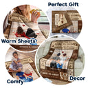 Couple, j'aurais aimé te retrouver plus tôt - Cadeau pour couple - Couverture polaire personnalisée