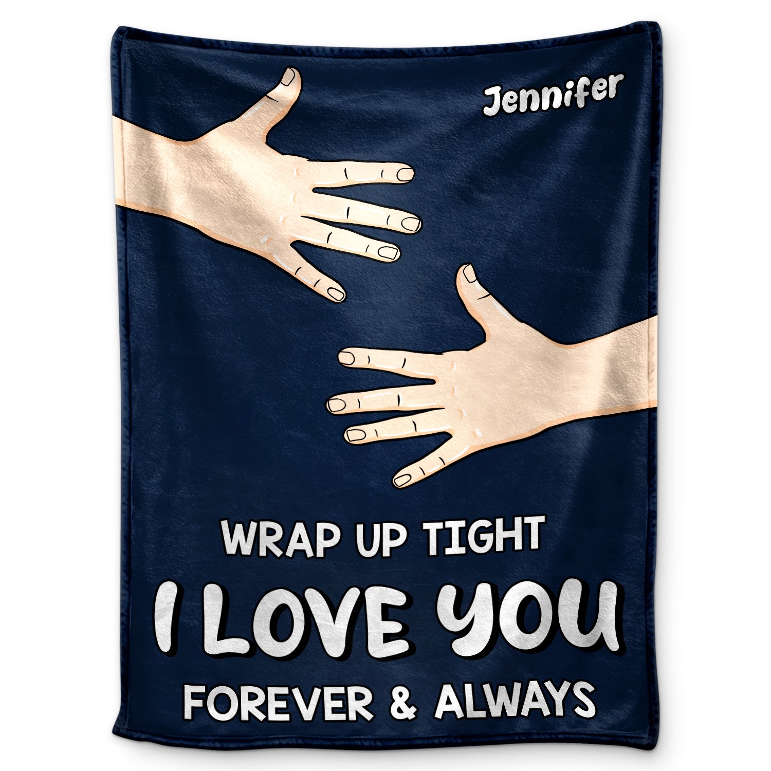 Father Blanket Wrap Up Tight - Gift For Father - Personalized Custom Fleece Blanket
