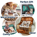Dog Mom Dog Dad Our Snuggle Blanket - Gift For Dog Lovers - Personalized Custom Fleece Blanket