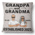 Grandma & Grandpa Established Since - Gift For Father, Gift For Grandparents - Personalized Custom Pillow