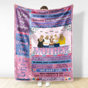 Mother Never Forget How Much I Love You - Gift For Daughters - Personalized Fleece Blanket