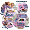 Mother Never Forget How Much I Love You - Gift For Daughters - Personalized Fleece Blanket