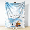 Mother As A Hug From Me - Gift For Daughter - Personalized Fleece Blanket