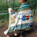 Lake Mother Never Forget How Much I Love You - Gift For Daughters - Personalized Fleece Blanket