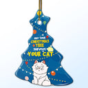 May Your Christmas Tree Survive - Gift For Cat Lovers - Personalized Tree Ceramic Ornament