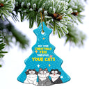 May Your Christmas Tree Survive - Gift For Cat Lovers - Personalized Tree Ceramic Ornament