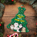 May Your Christmas Tree Survive - Gift For Cat Lovers - Personalized Tree Ceramic Ornament