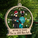 Christmas Couple After Years You Still This Hot - Gift For Couples - Personalized 2-Layered Mix Ornament
