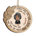 God Says That I Am - Christmas Gift For Women - Personalized 2-Layered Wooden Ornament
