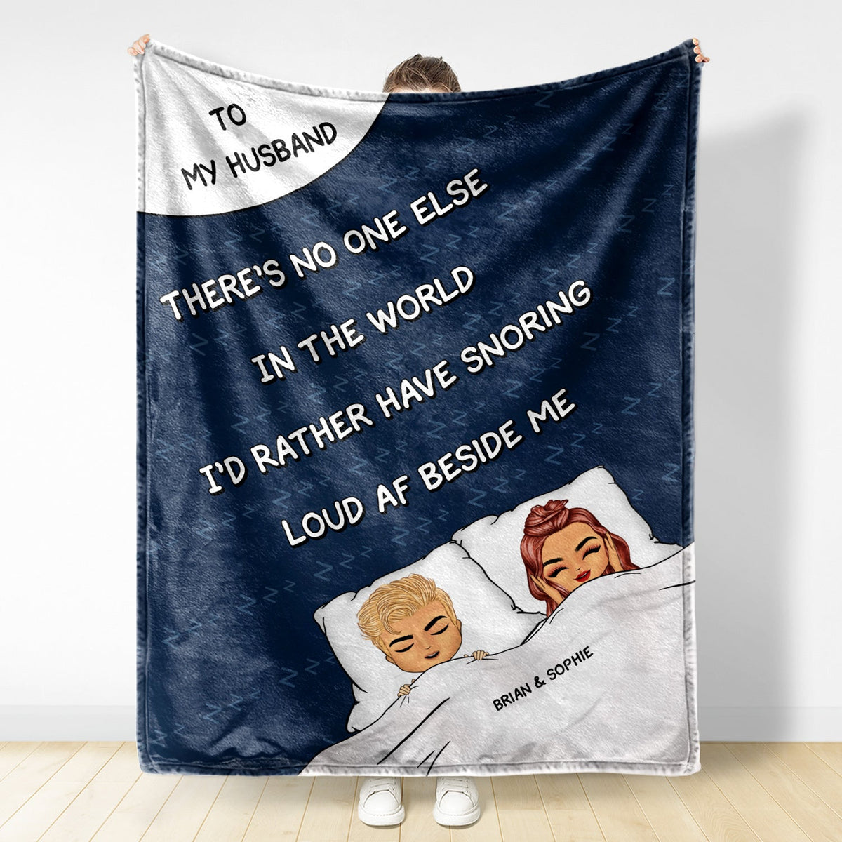 Personne d'autre au monde - Cadeau pour couple - Couverture polaire personnalisée