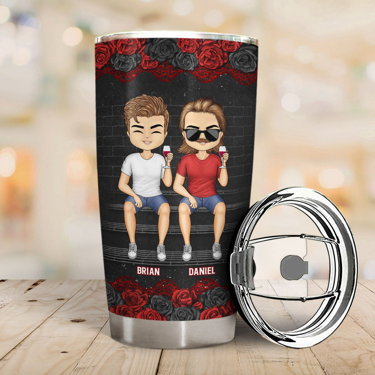 Chibi Congrats On Being My Bestie - Gift For Bestie - Personalized Tumbler