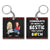 Bestie Fashion Black Rose Congrats On Being My Bestie - Gift For Bestie - Personalized Acrylic Keychain
