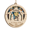 O Holy Night - Christmas, Family Gift - Personalized Suncatcher Ornament