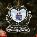Hold My Heart - Christmas Gift For Couples - Personalized Custom Shaped Acrylic Ornament