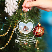 Hold My Heart - Christmas Gift For Couples - Personalized Custom Shaped Acrylic Ornament