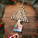 I'm Keeping You - Christmas Gift For Couple - Personalized Wooden Cutout Ornament