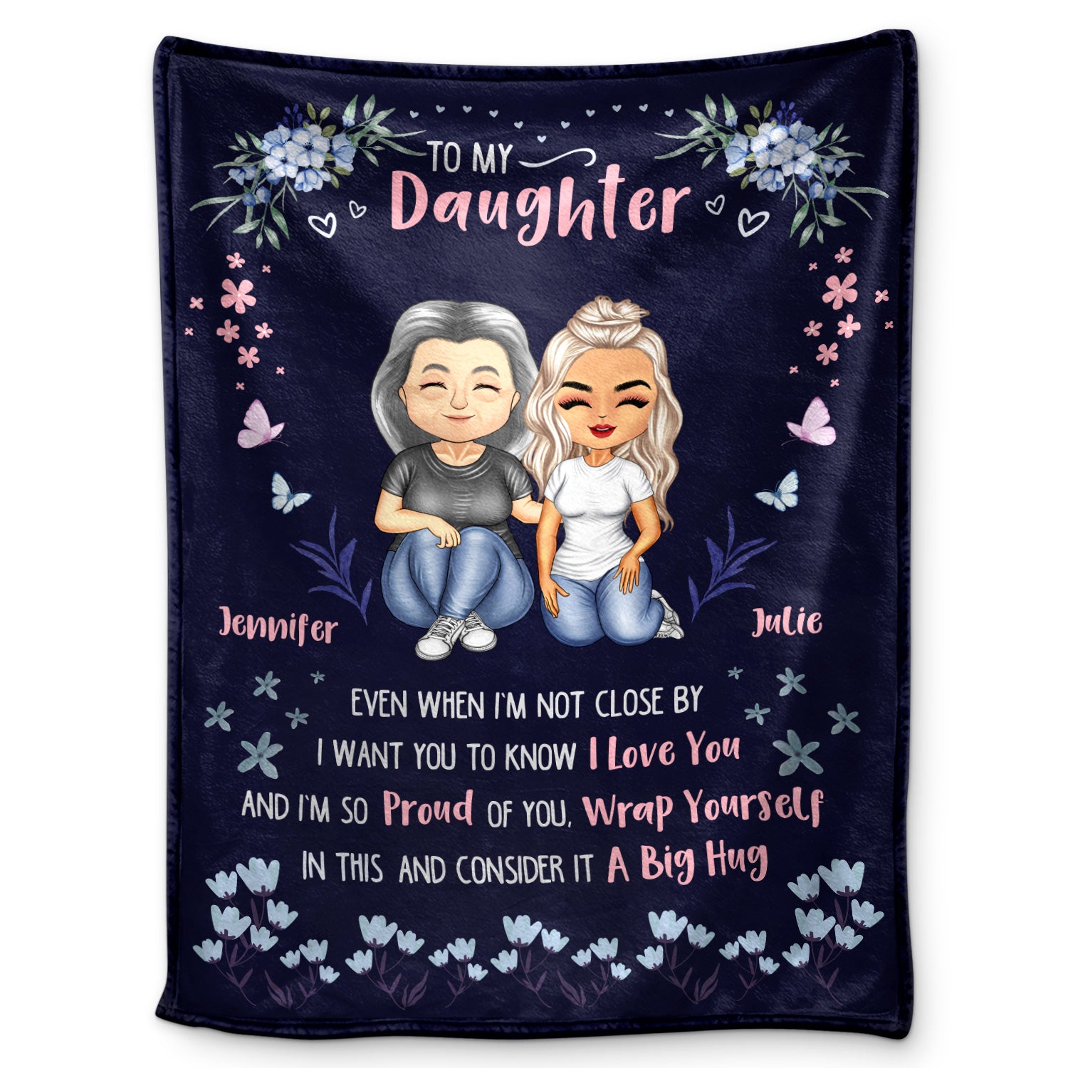 I Want You To Know I Love You - Gift For Daughter, Granddaughter - Personalized Fleece Blanket