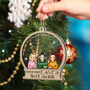 Christmas Bestie Cartoon Sitting You're My Favorite - Gift For Besties - Personalized 2-Layered Mix Ornament