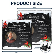 Custom Photo Someone We Love Is In Heaven - Memorial Gift - Personalized Rectangle Memorial Garden Stone