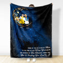 A Hug Of Mom - Memorial Gift For Daughter - Personalized Fleece Blanket