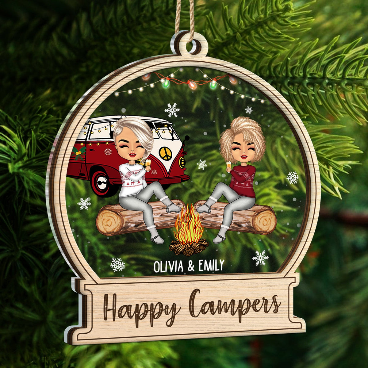 Christmas Camping Couples Happy Campers Gift For Camping Couple Pe