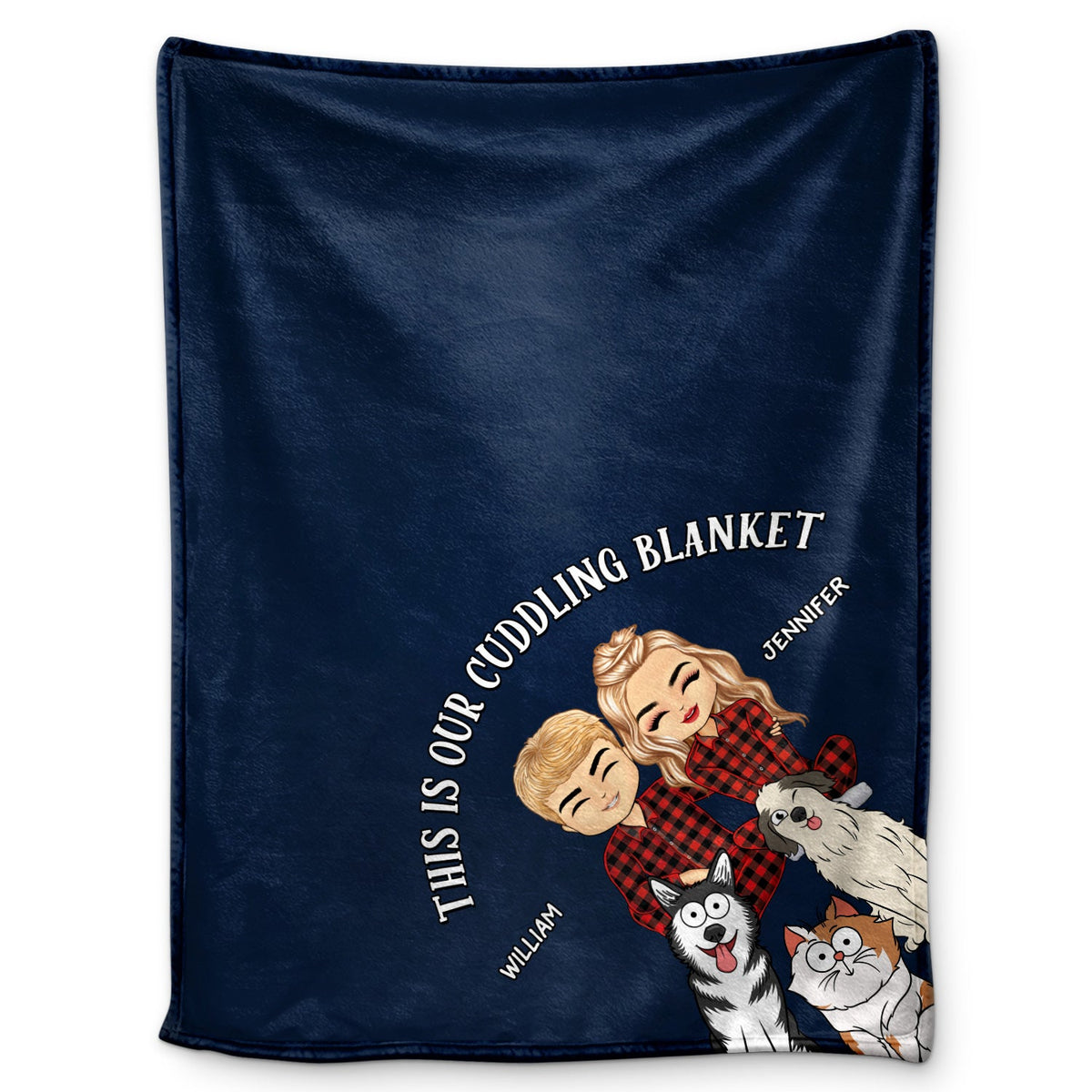 This Is Our Cuddling Blanket - Gift For Pet Lovers Couple - Personaliz ...