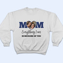 Custom Photo Mom I Love You To The Moon And Back - Gift For Mother - Personalized T Shirt