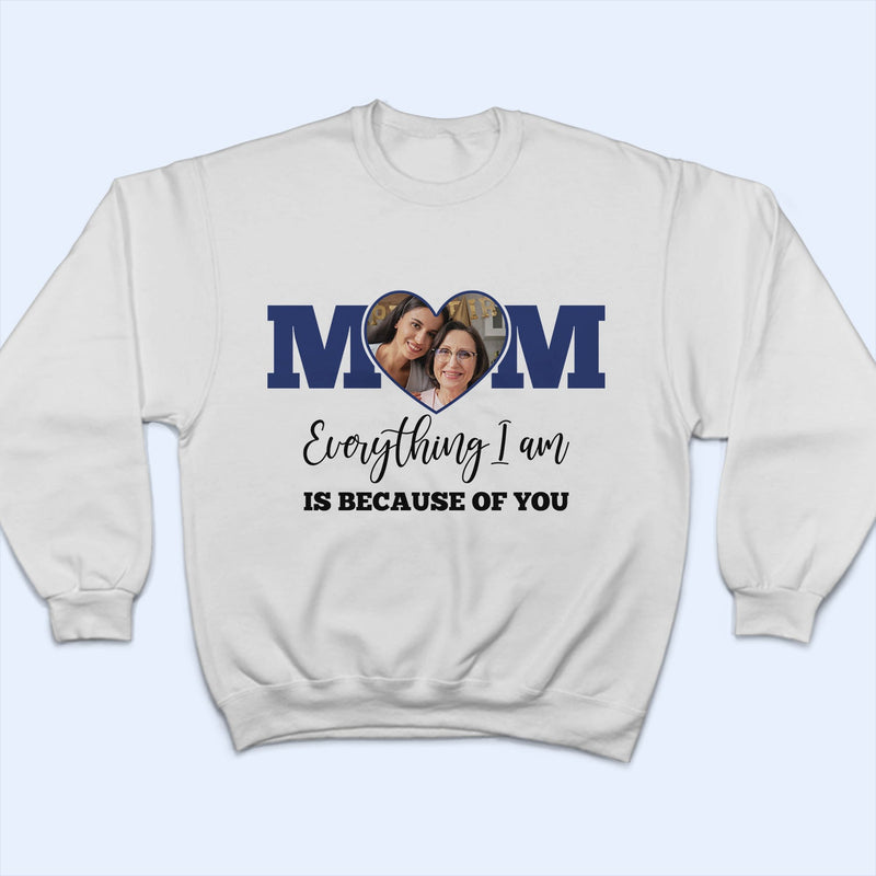 Custom Photo Mom I Love You To The Moon And Back - Gift For Mother - Personalized T Shirt