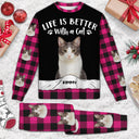 Custom Photo Life Is Better - Gift For Pet Lovers - Personalized Unisex Pajamas Set