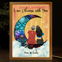 Always With You Mother Daughter - Memorial Gift - Personalized Picture Frame Light Box