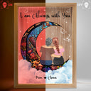 Always With You Mother Daughter - Memorial Gift - Personalized Picture Frame Light Box