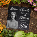 Custom Photo In Loving Memory - Memorial Gift For Family - Personalized Rectangle Memorial Garden Stone