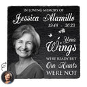 Custom Photo In Loving Memory - Memorial Gift For Family - Personalized Rectangle Memorial Garden Stone