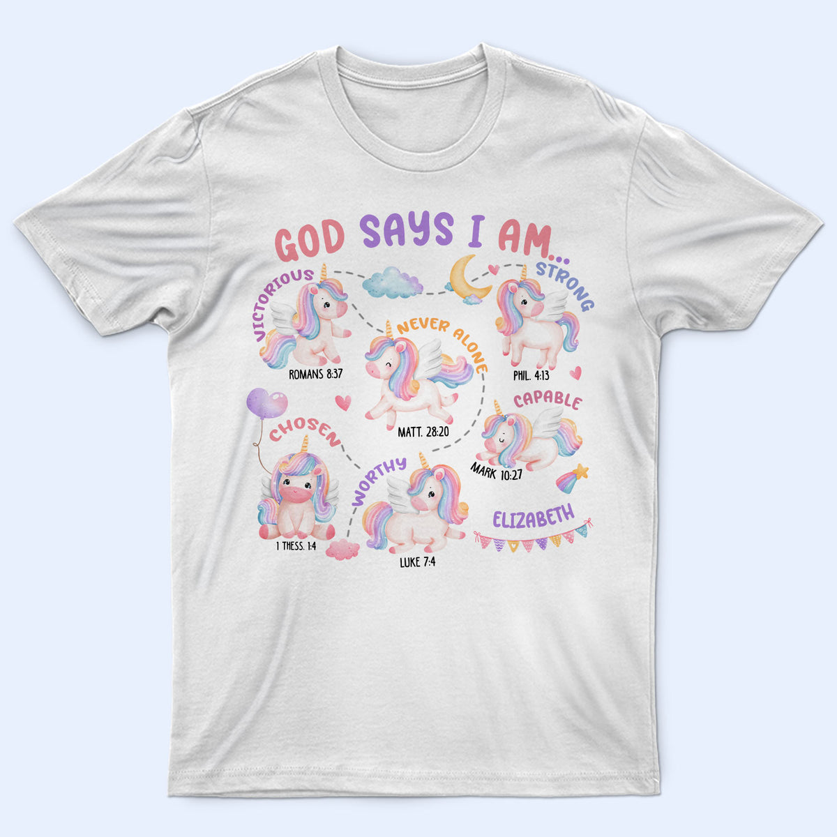 God Says I Am - Gift For Children, Grandkids - Personalized T Shirt ...