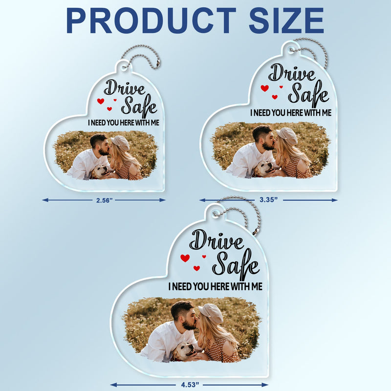 Porte-photo personnalisé en acrylique « Nous t'aimons » - Cadeau pour couples, famille, maman, papa - Support de voiture personnalisé en acrylique