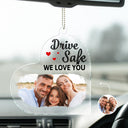 Porte-photo personnalisé en acrylique « Nous t'aimons » - Cadeau pour couples, famille, maman, papa - Support de voiture personnalisé en acrylique